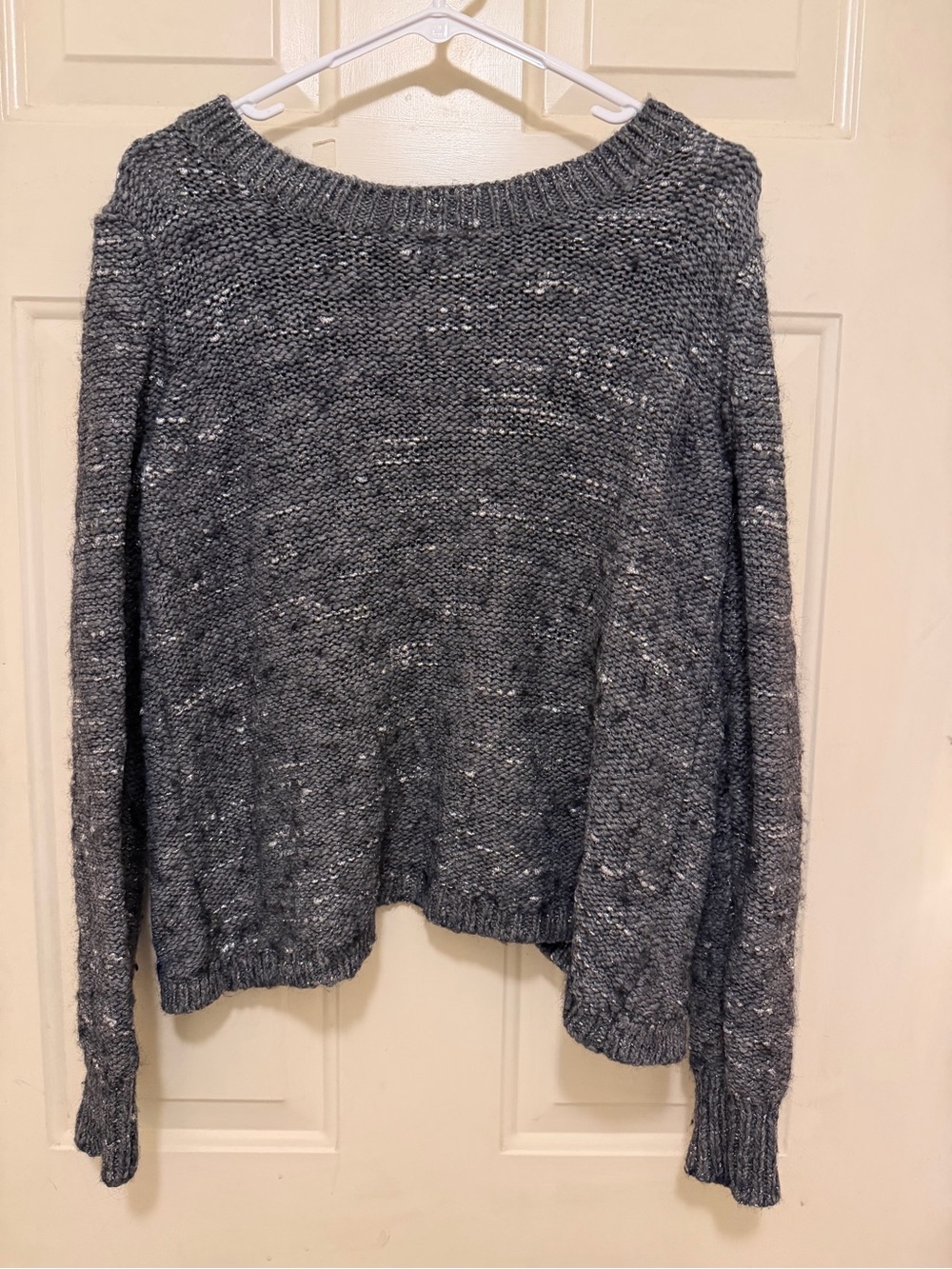Banana Republic Gray Marled Crewneck Sweater